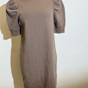Express Taupe Long Sleeve Dress